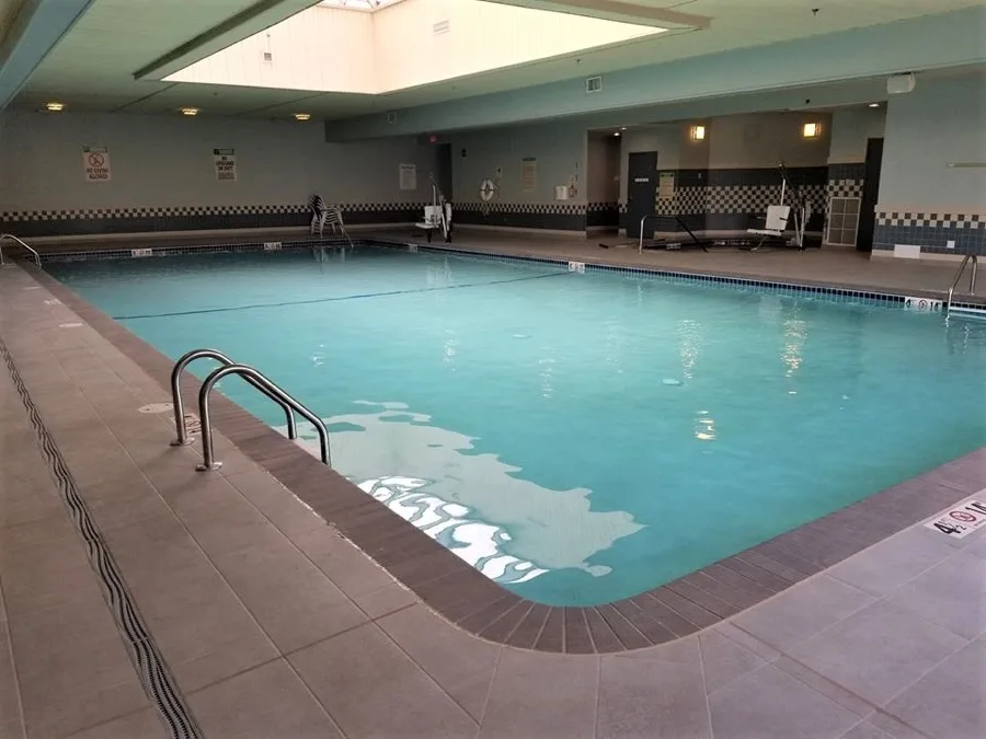 Heated indoor pool at The Inn Fitness Center